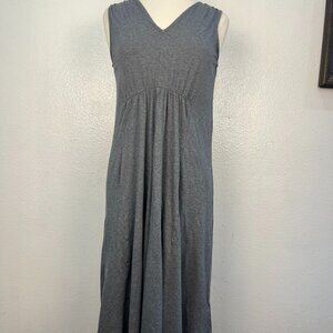 Soft Surroundings Cotton/Modal Petite Small Maxi Dress Gray